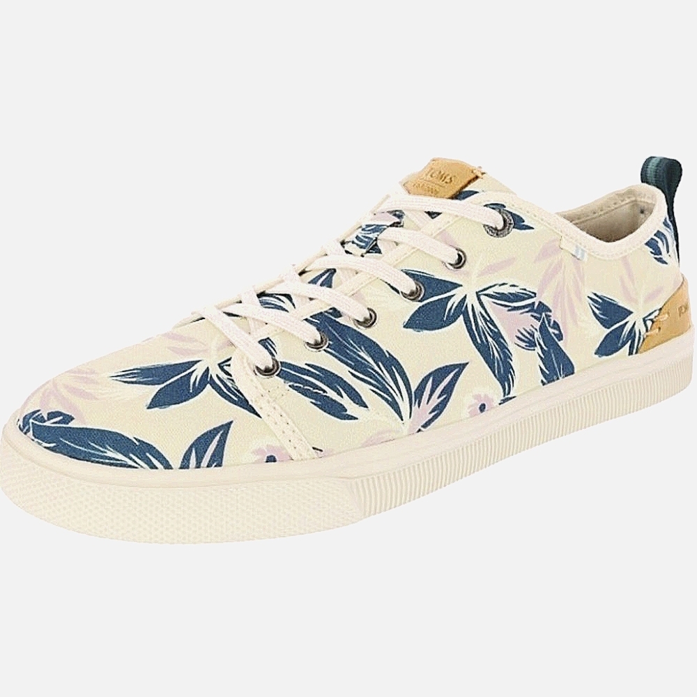 TOMS Women's Travel Lite Low Lilac Floral Print Ankle-High Fabric Sneaker, W8